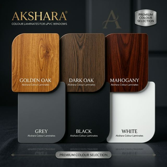 Premium Wood Laminate Color Swatches for uPVC Windows & Doors