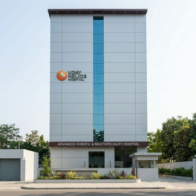 Uday Helios Hospital - Premium Architectural Facade Glazing by VK Enterprises